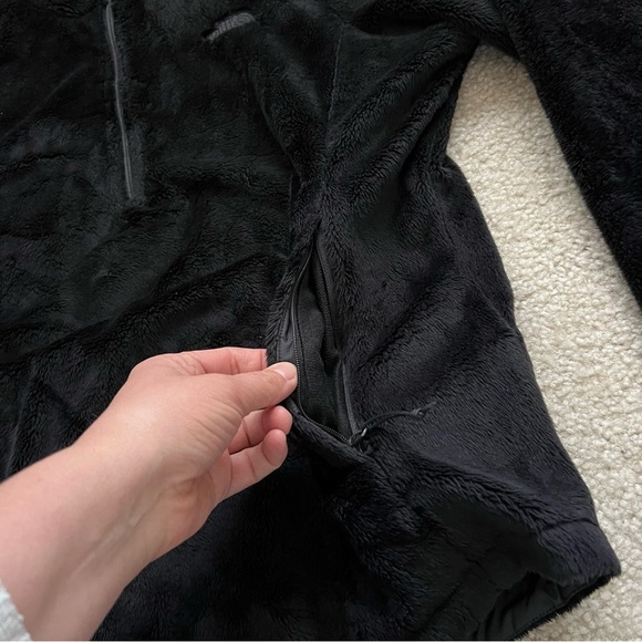 The North Face Osito 1/4 Zip Fleece Jacket Sweater Black Pullover Sz XL NF0A3XBC - Picture 9 of 16
